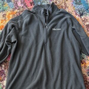 Marmot polartec Men's Dark Gray Half-Zip Fleece Pullover